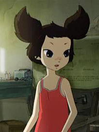 Часть кадра из мультфильма Девочка-Лисичка